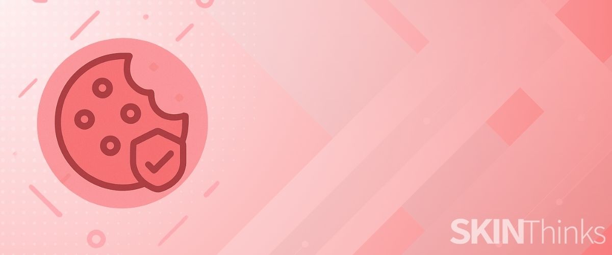 Ilustración minimalista relacionada con cookies y privacidad